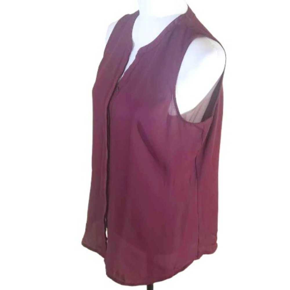 Apt. 9 Women's Deep Red Sleeveless Top